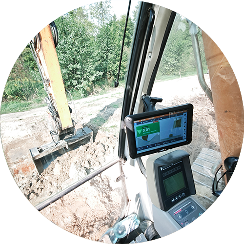 Zeer goede visualisatie met de gps systemen van Van Roozendaal GPS